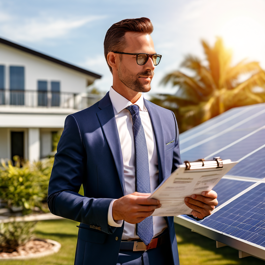Real Estate Agent On Solar