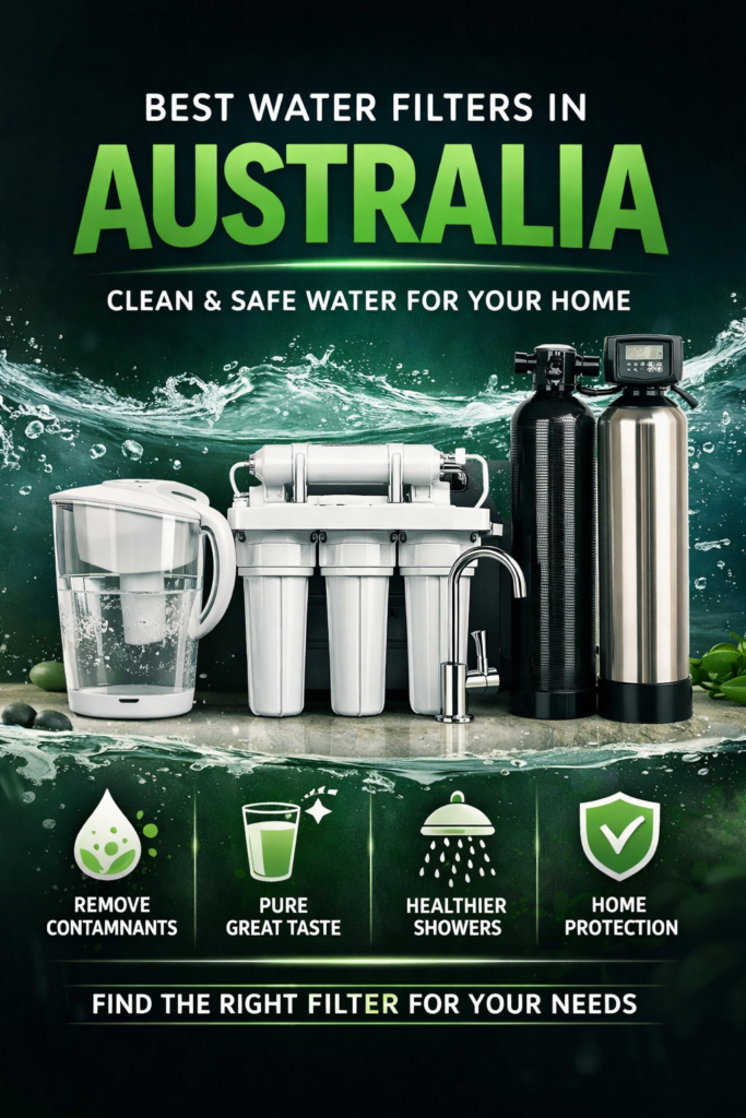 best water filters Australia whole house and under sink filtration systems comparison for clean home water