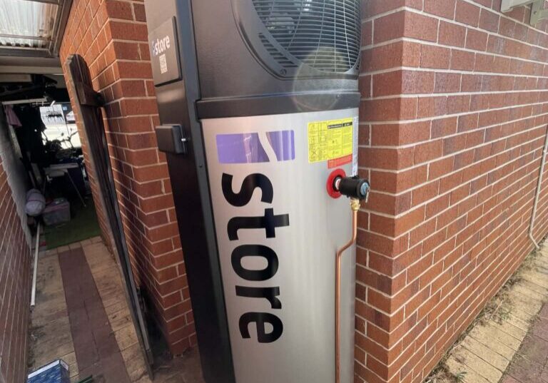 Heat pump hot water system installation in Scarborough Perth