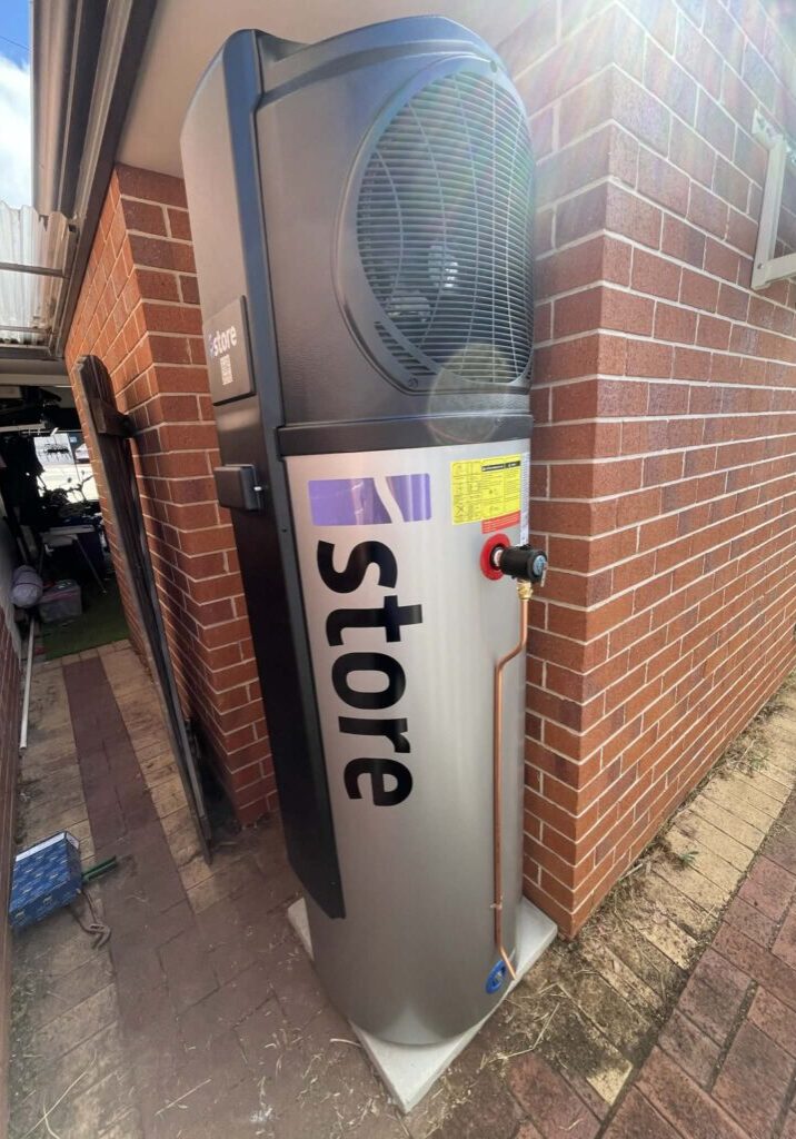 Heat pump hot water system installation in Scarborough Perth
