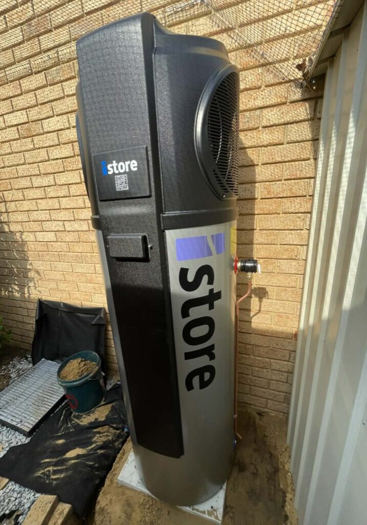 Heat pump hot water system installation in Kingsley Perth